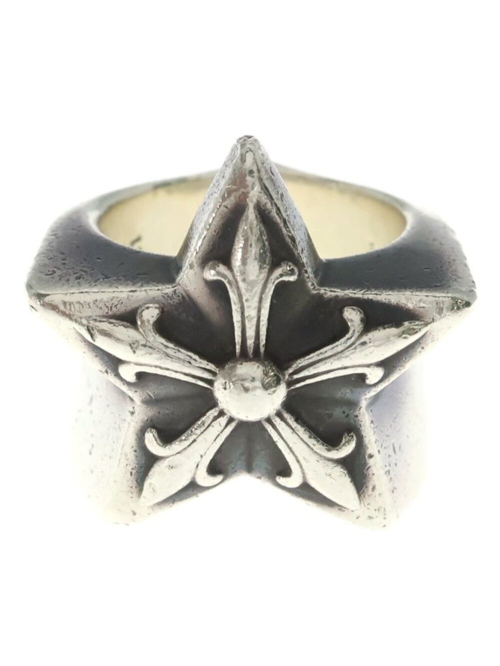 Chrome Hearts TR Ring Large Star Silver